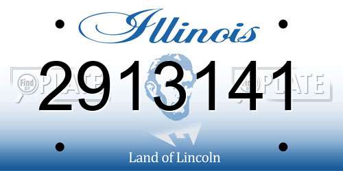 2913141 Illinois License Plate
