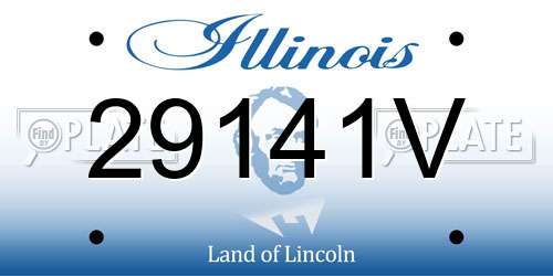 29141V Illinois License Plate
