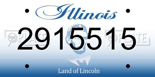 2915515 Illinois License Plate