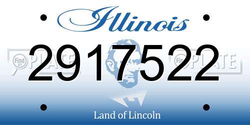 2917522 Illinois License Plate