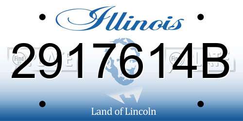 2917614B Illinois License Plate