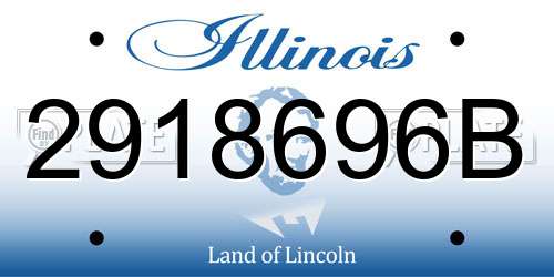 2918696B Illinois License Plate
