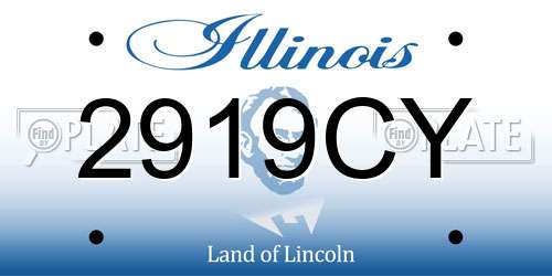 2919CY Illinois License Plate