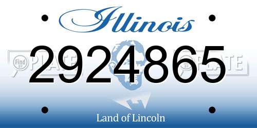2924865 Illinois License Plate