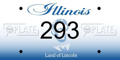 293 Illinois License Plate