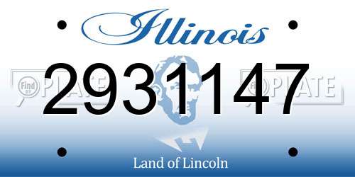 2931147 Illinois License Plate