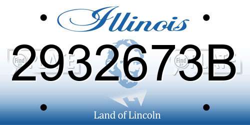 2932673B Illinois License Plate