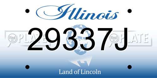 29337J Illinois License Plate