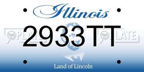 2933TT Illinois License Plate