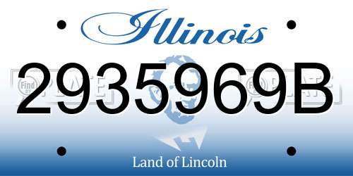 2935969B Illinois License Plate