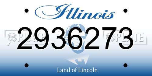 2936273 Illinois License Plate