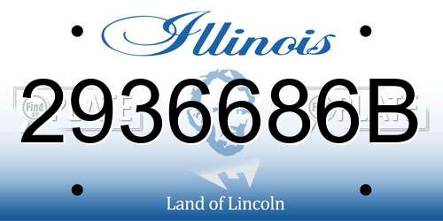 2936686B Illinois License Plate