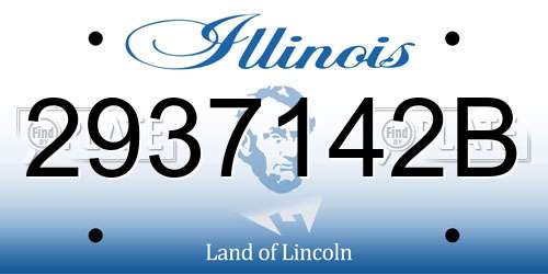 2937142B Illinois License Plate