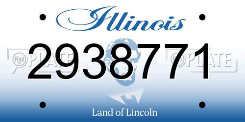 2938771 Illinois License Plate