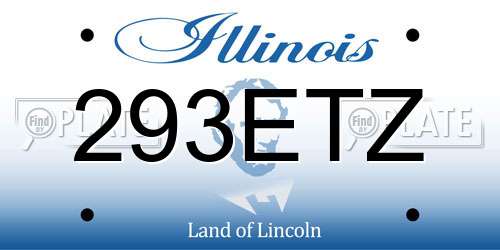 293ETZ Illinois License Plate