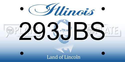 293JBS Illinois License Plate