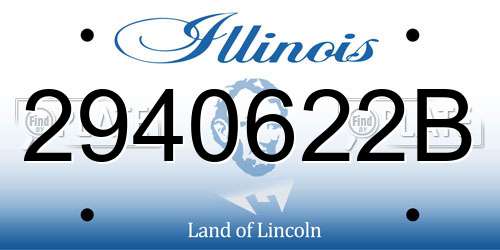 2940622B Illinois License Plate
