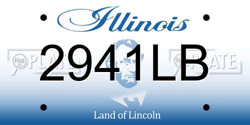 2941LB Illinois License Plate