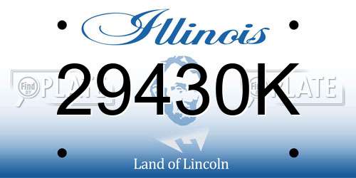 29430K Illinois License Plate
