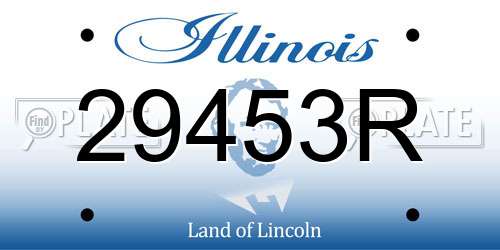 29453R Illinois License Plate