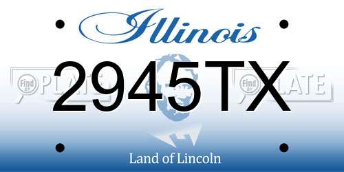 2945TX Illinois License Plate