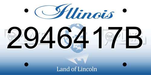 2946417B Illinois License Plate
