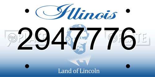 2947776 Illinois License Plate