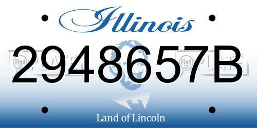 2948657B Illinois License Plate