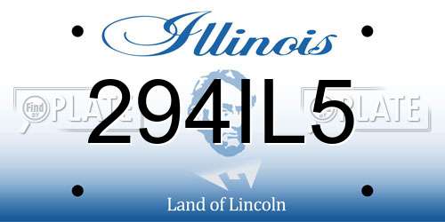 294IL5 Illinois License Plate