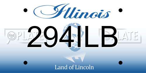 294ILB Illinois License Plate