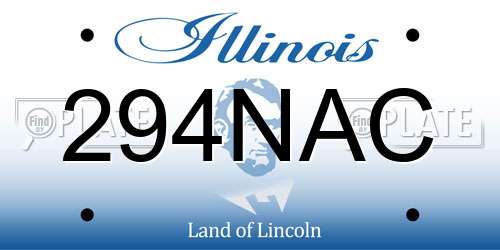 294NAC Illinois License Plate
