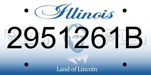 2951261B Illinois License Plate