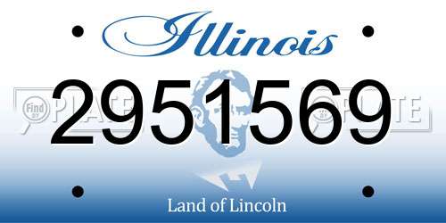 2951569 Illinois License Plate