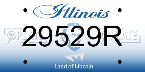 29529R Illinois License Plate