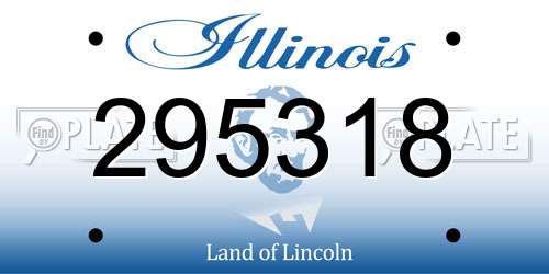 295318 Illinois License Plate
