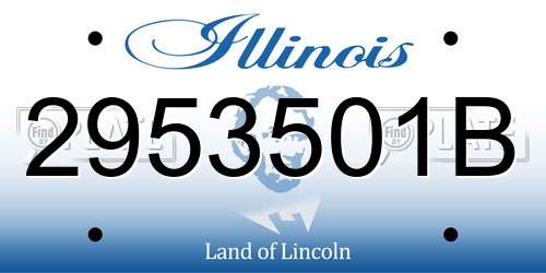 2953501B Illinois License Plate