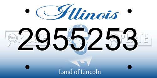2955253 Illinois License Plate