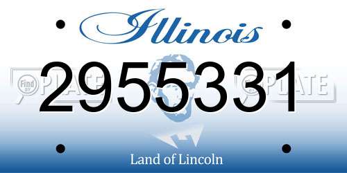 2955331 Illinois License Plate