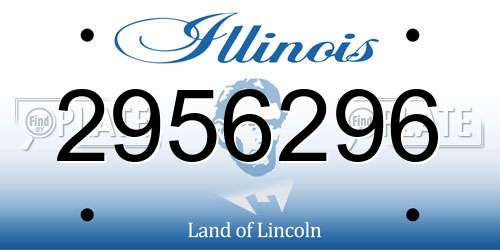 2956296 Illinois License Plate