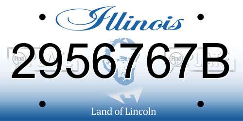 2956767B Illinois License Plate