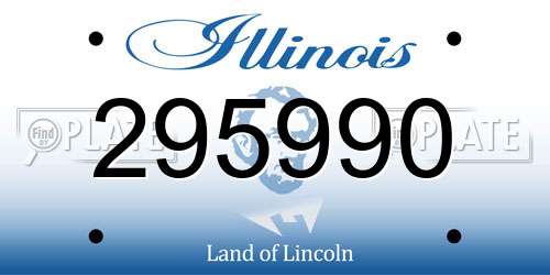 295990 Illinois License Plate