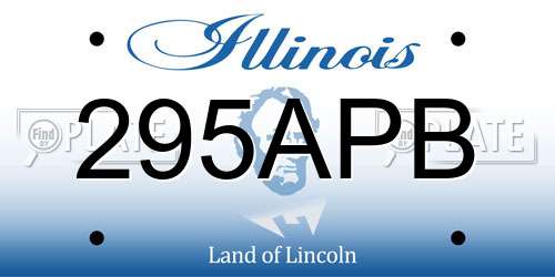 295APB Illinois License Plate