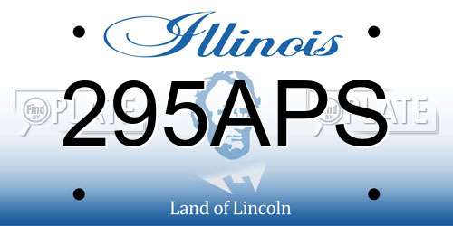 295APS Illinois License Plate