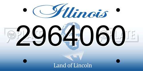 2964060 Illinois License Plate