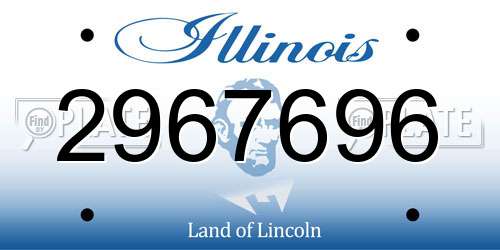 2967696 Illinois License Plate