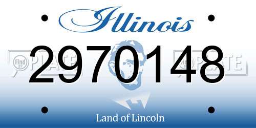 2970148 Illinois License Plate