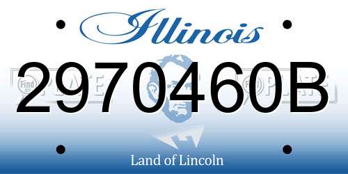 2970460B Illinois License Plate