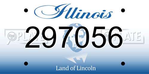 297056 Illinois License Plate