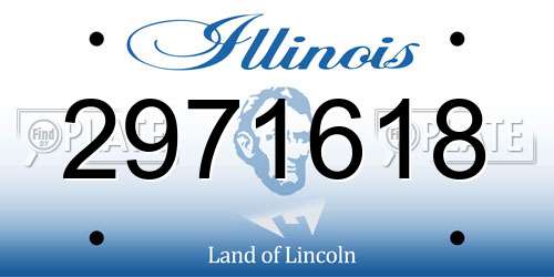 2971618 Illinois License Plate