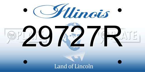 29727R Illinois License Plate